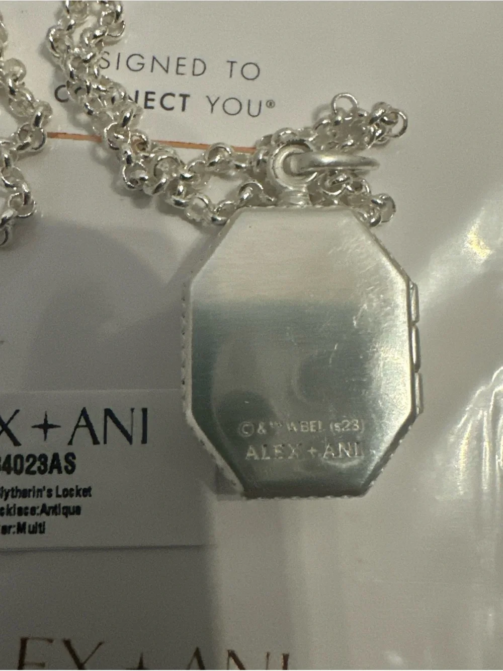 Alex And Ani Harry Potter Slytherin Locket Necklace 20”-22” New Sold Out - Picture 5 of 7